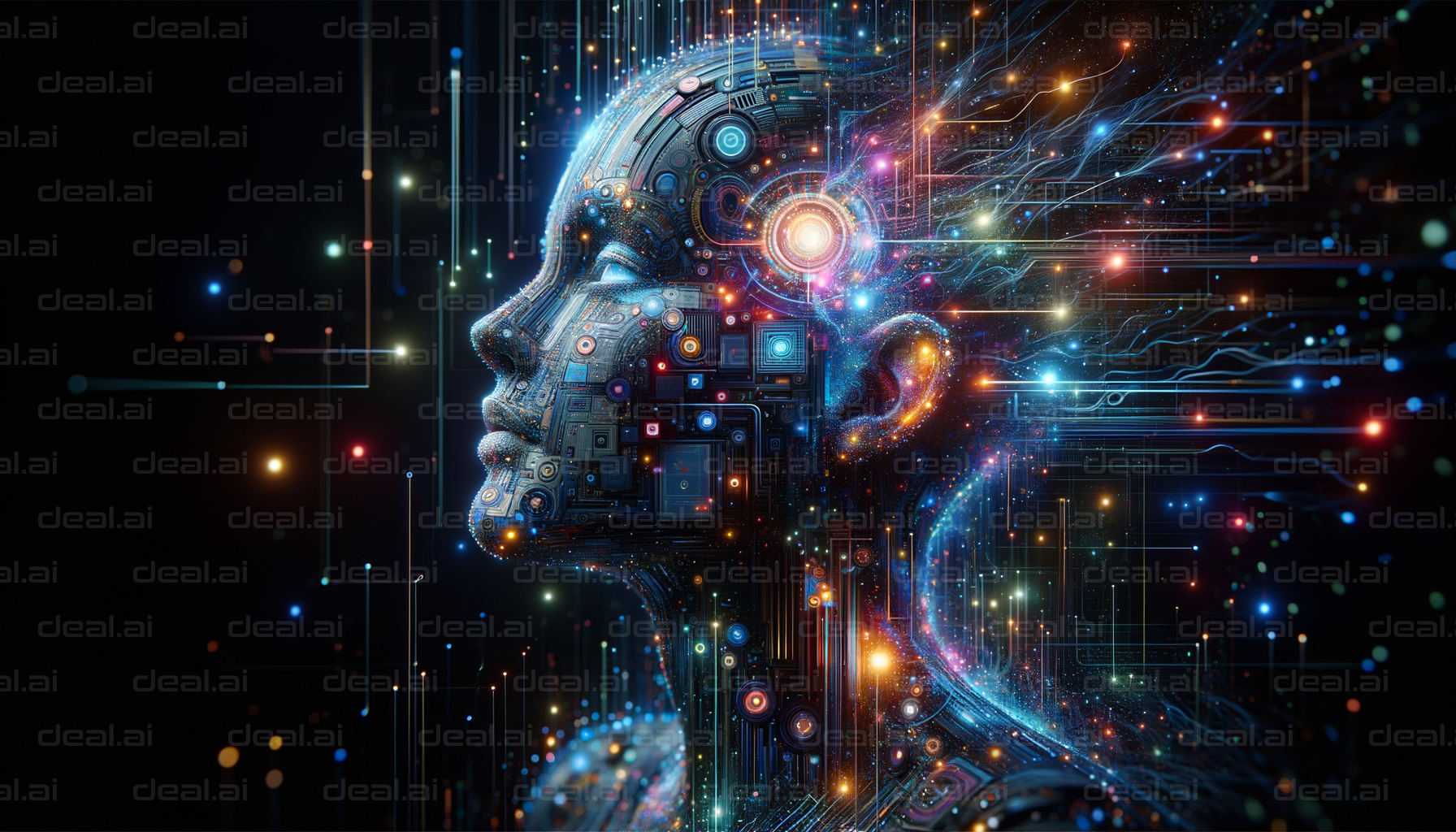 "Futuristic AI Mindscape"