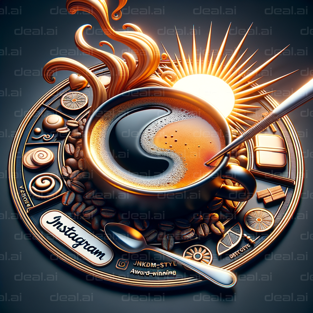 "Yin-Yang Coffee Artistry"