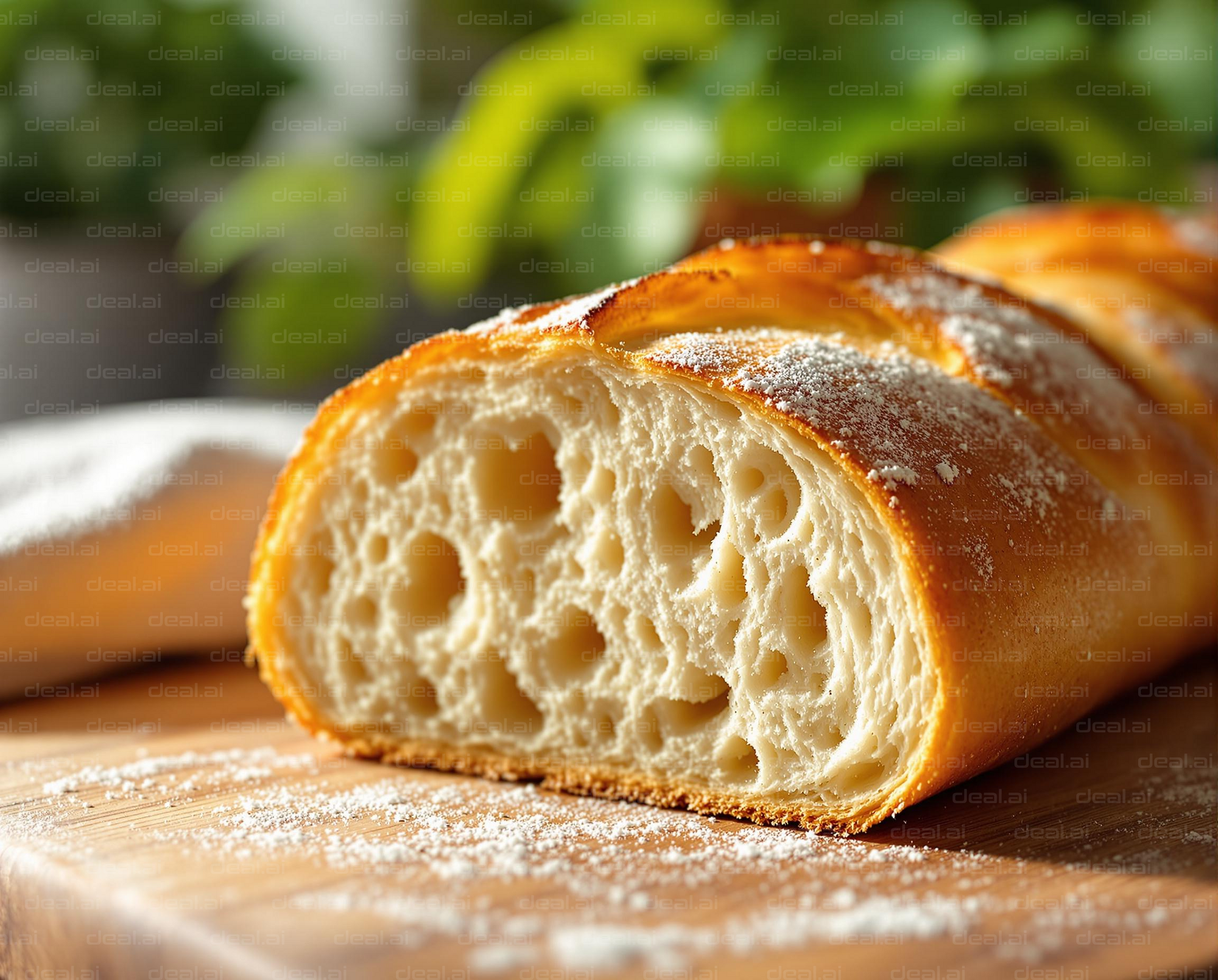 Freshly Baked Bread Loaf