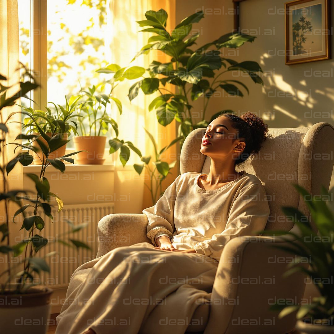 Sunlit Serenity Indoors