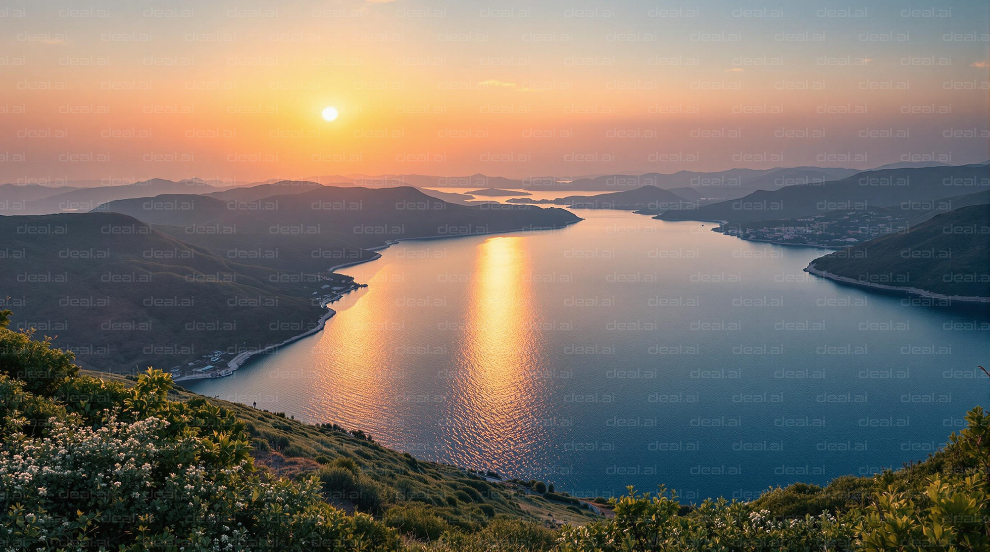 Sunset Over Serene Waters