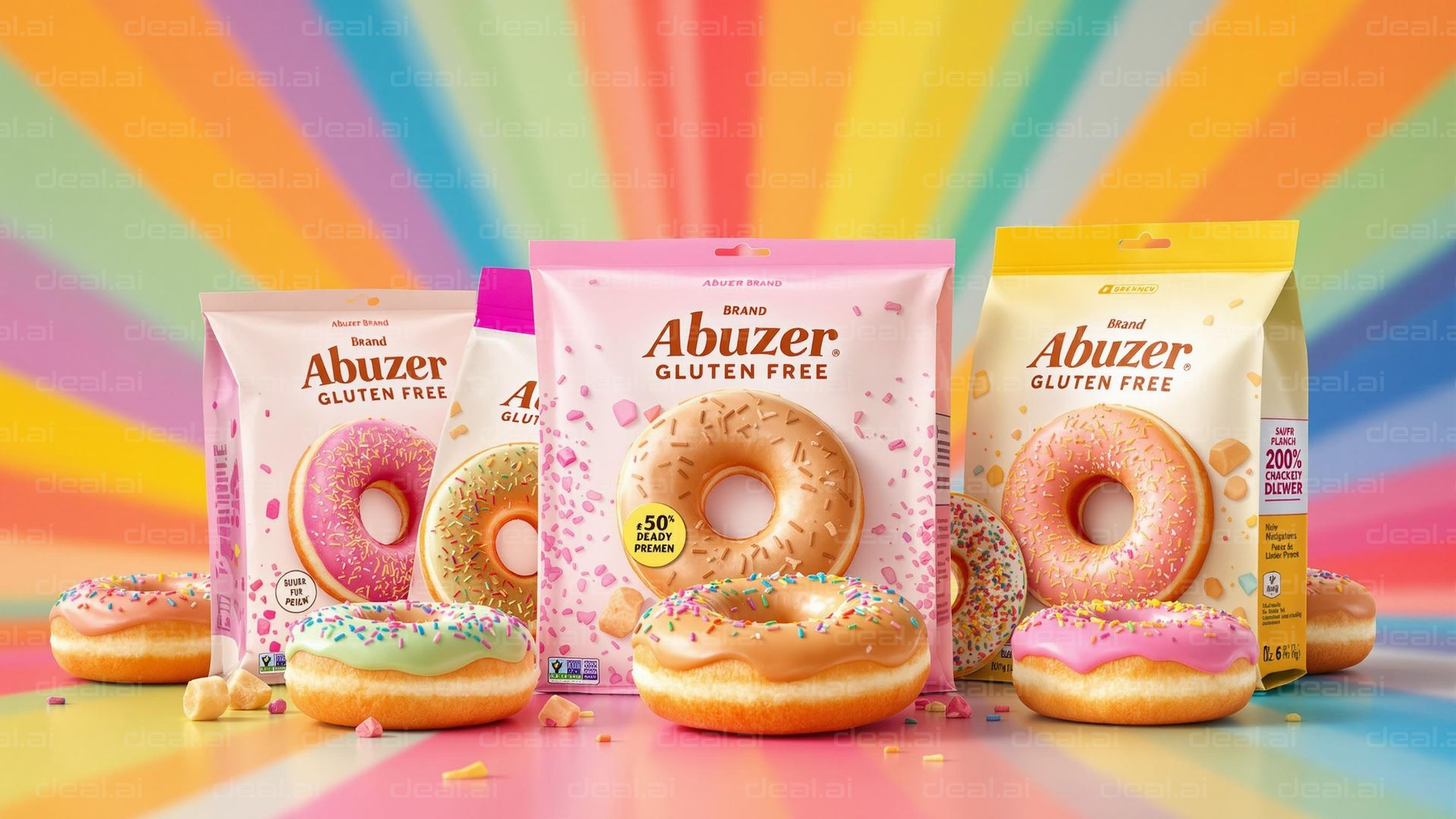 "Colorful Gluten-Free Donut Treats"