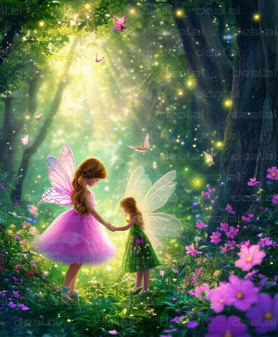 Fairies in an Enchanted Forest – deal.ai Art Marketplace