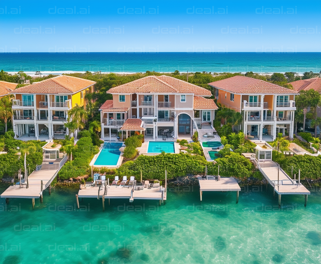Luxury Beachfront Villas with Private Docks