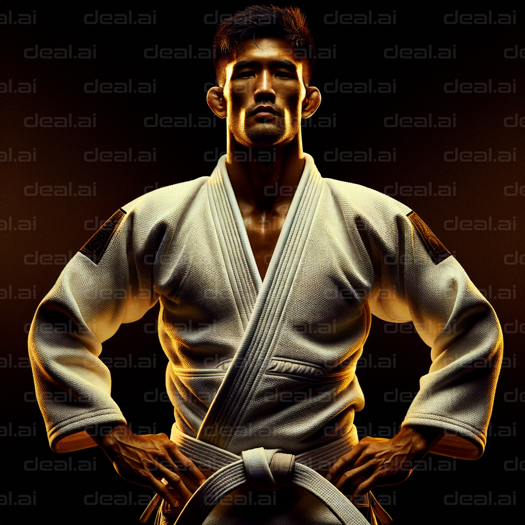 Judo Master in Light and Shadow