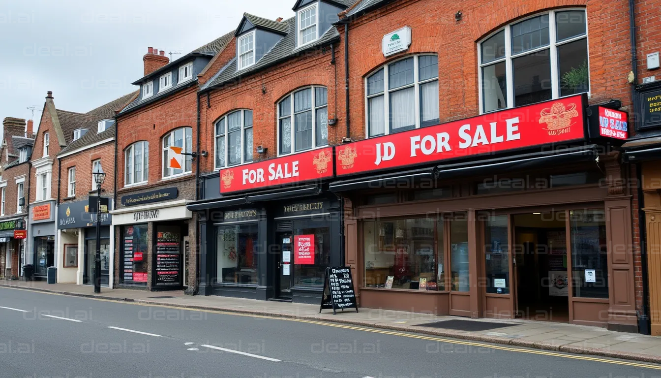 Storefronts With "For Sale" Signs