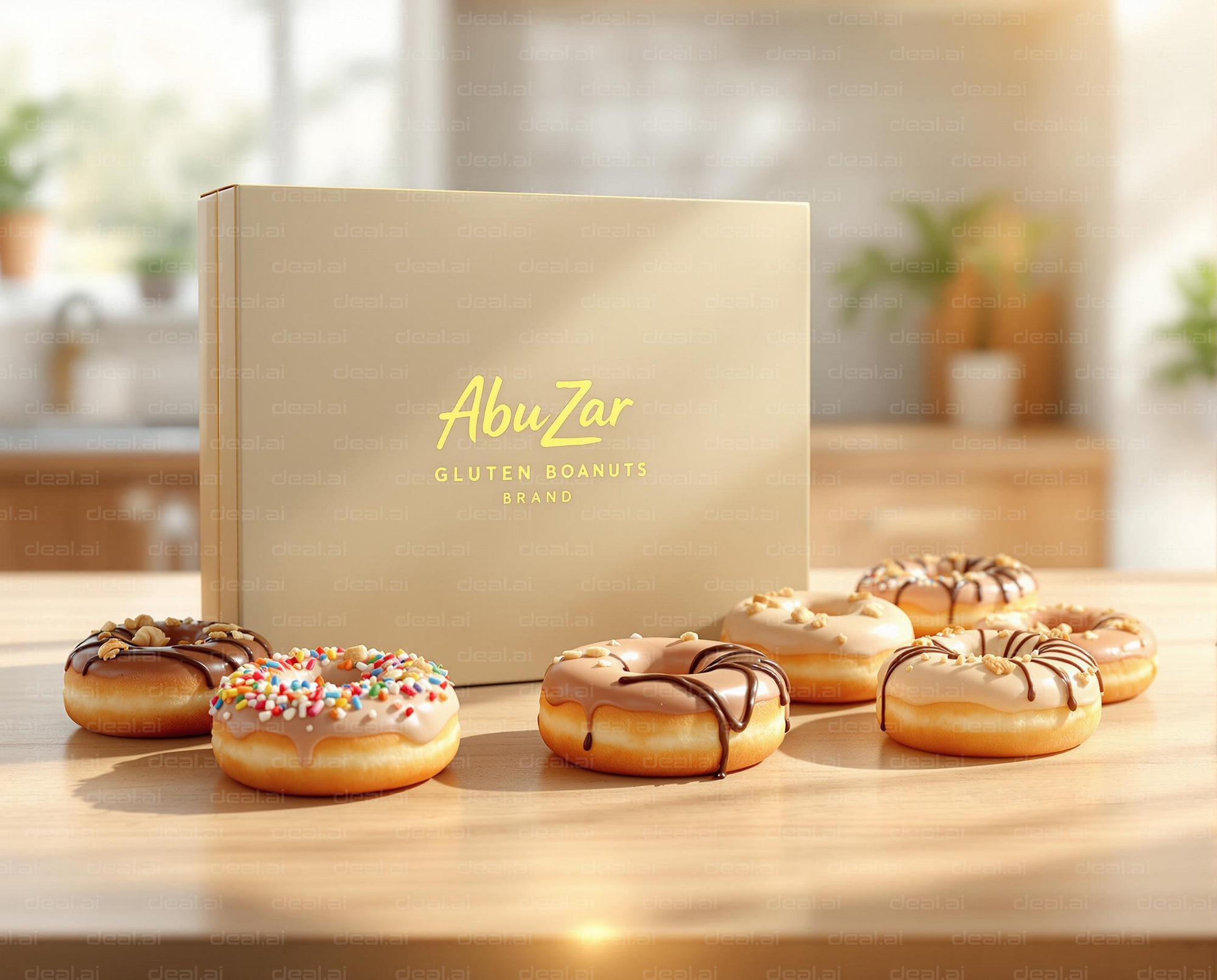 "Delicious Gluten-Free Donuts Display"