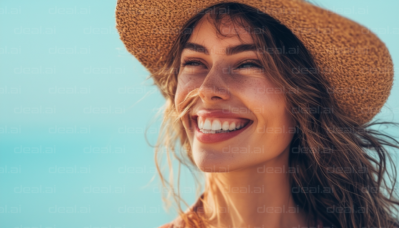 Radiant Smile in the Sunlight