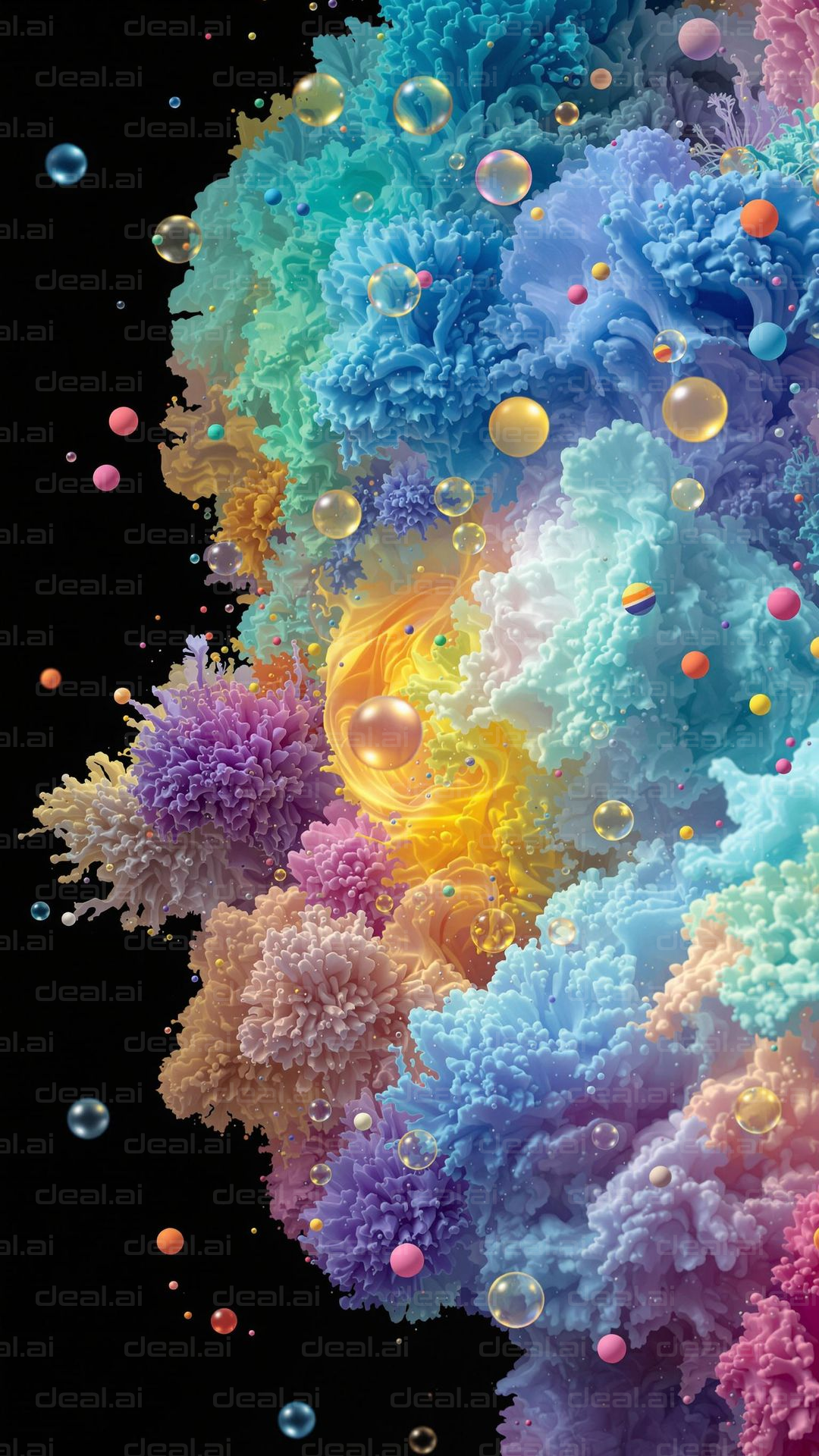 Colorful Abstract Coral Fantasy