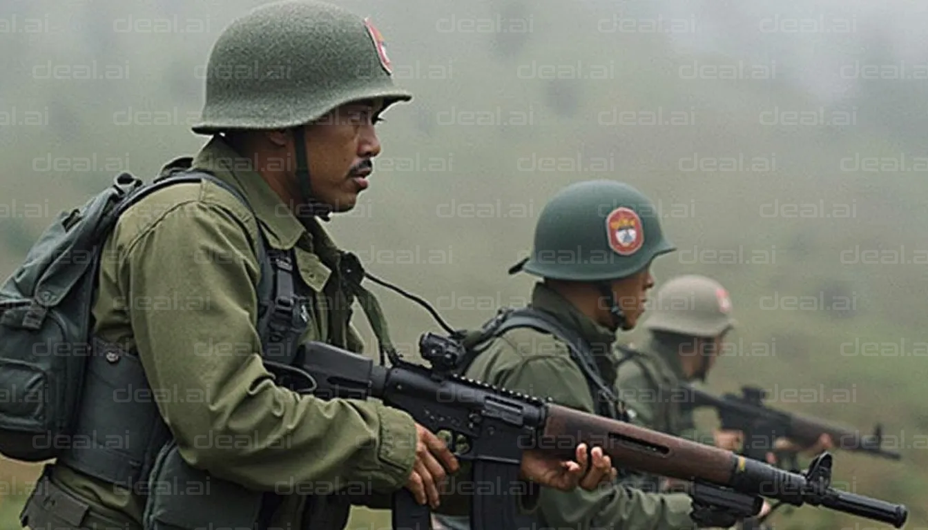 Soldiers on Patrol in the Field