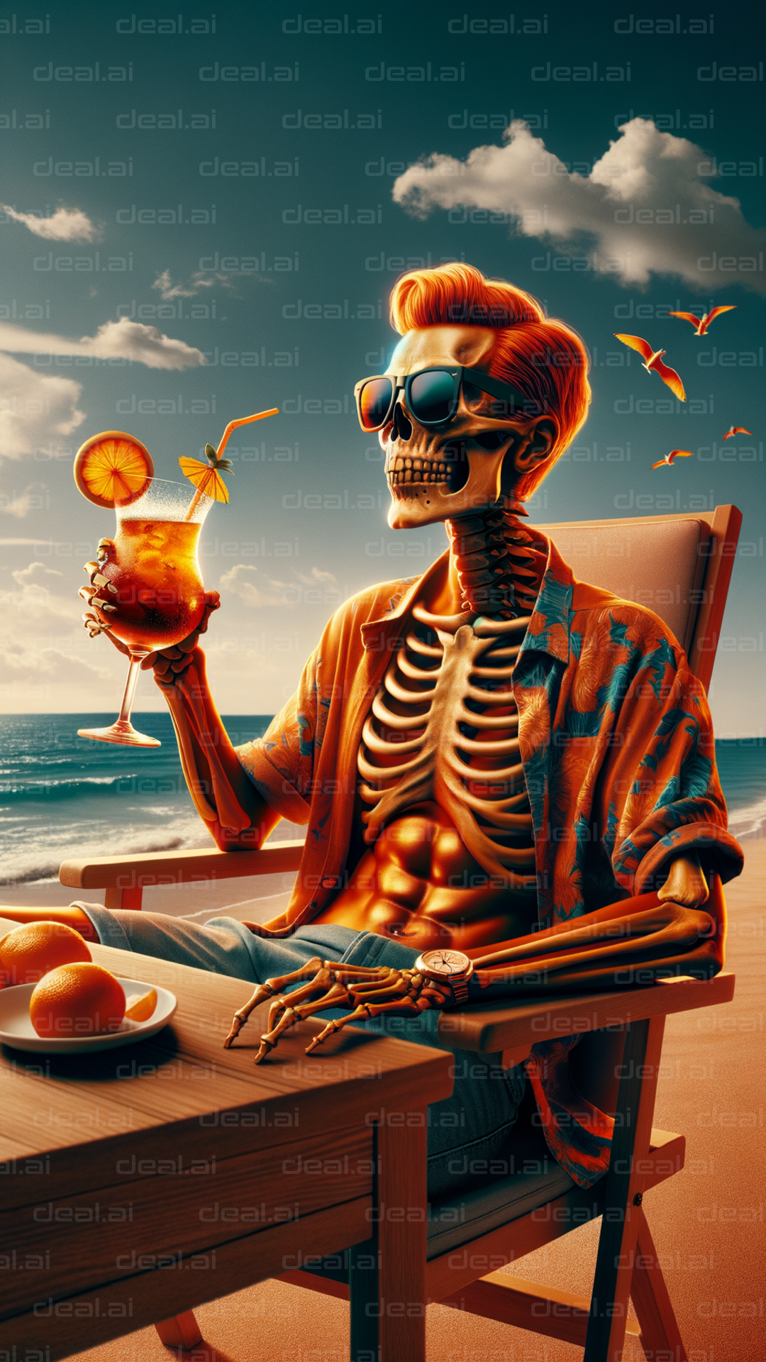 "Skeleton's Beachfront Getaway"