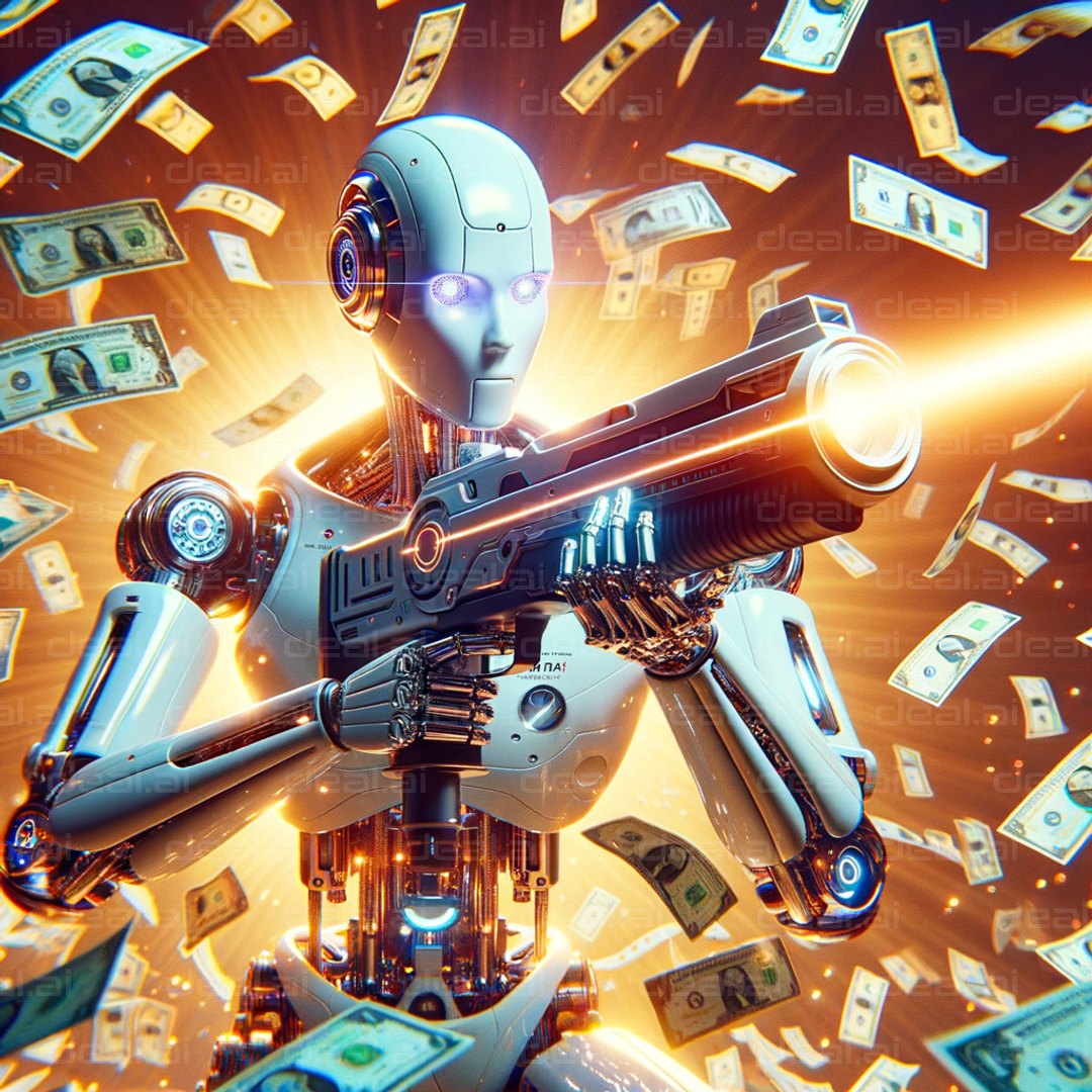 "AI Soldier Amidst Cash Storm"