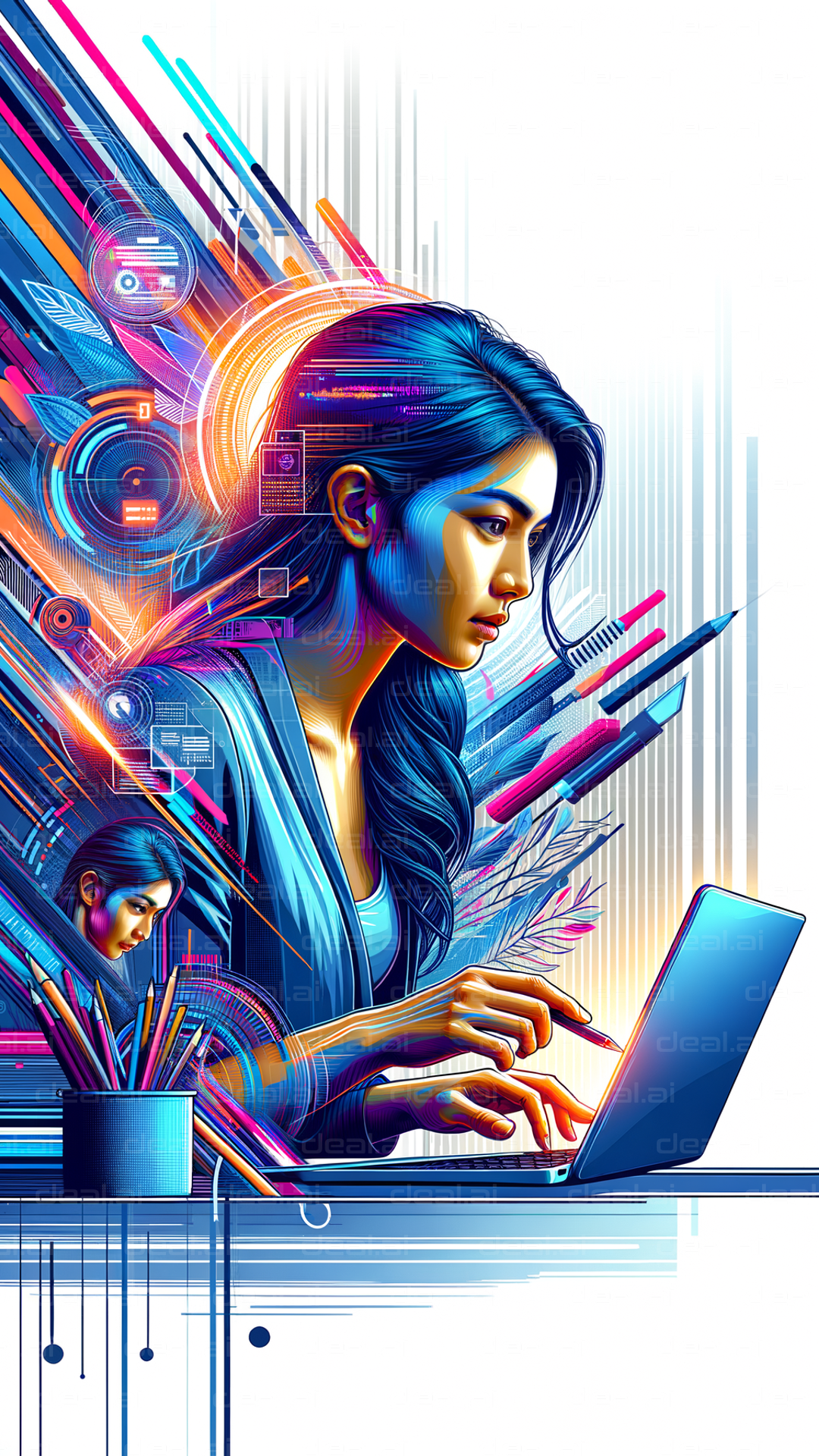 "Creative Digital Organizer at Work"