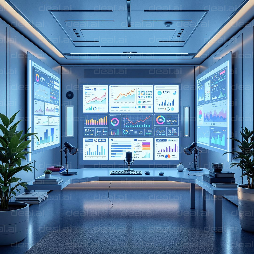 Futuristic Data Analysis Room