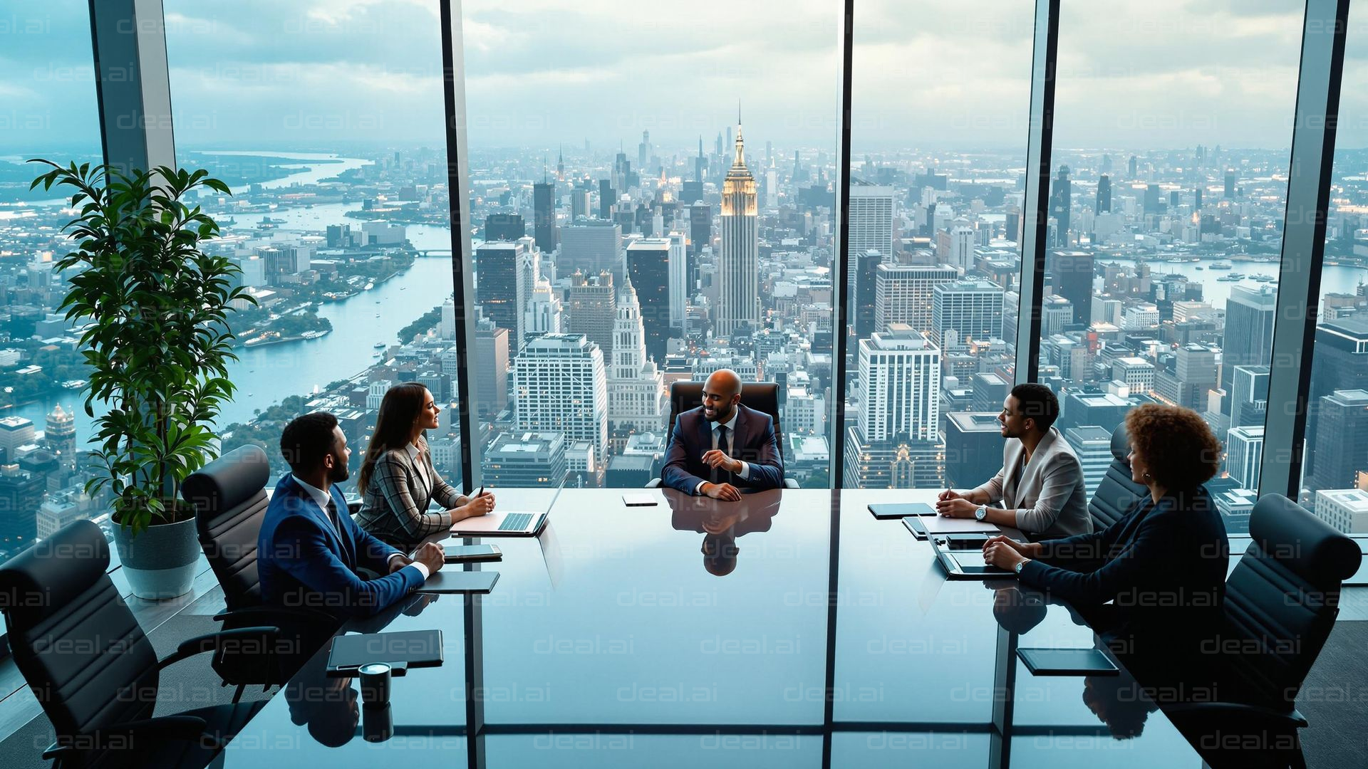 Business Meeting with City View