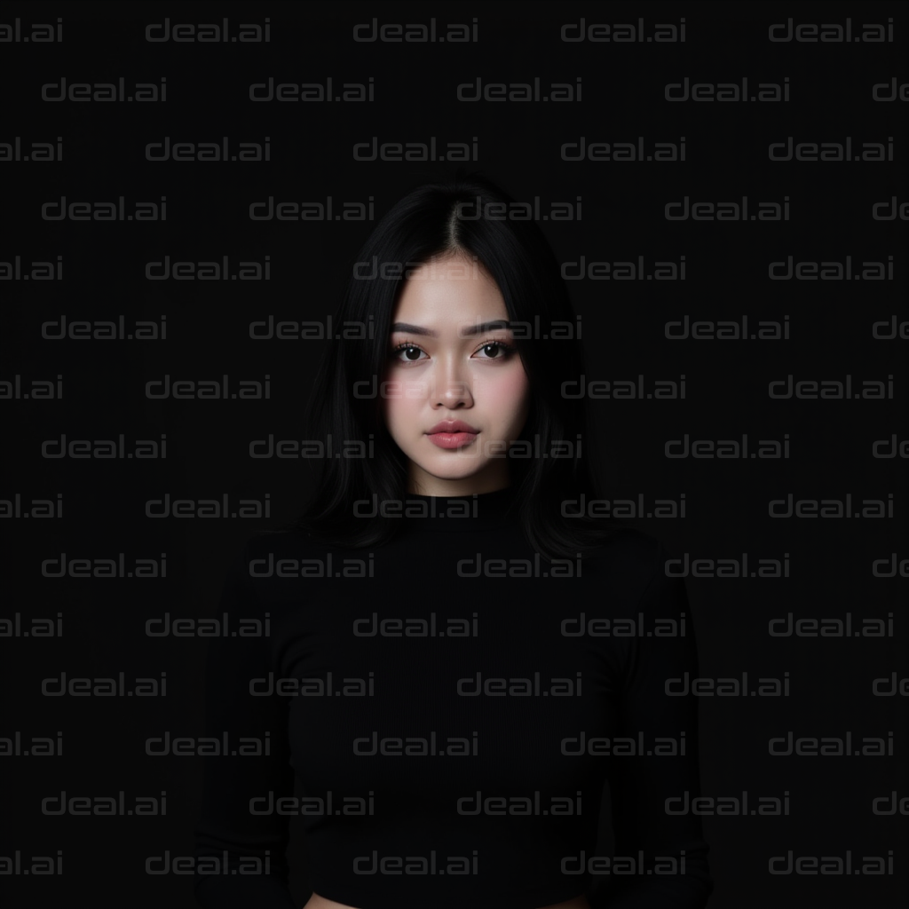 Portrait in Black: Mysterious Elegance