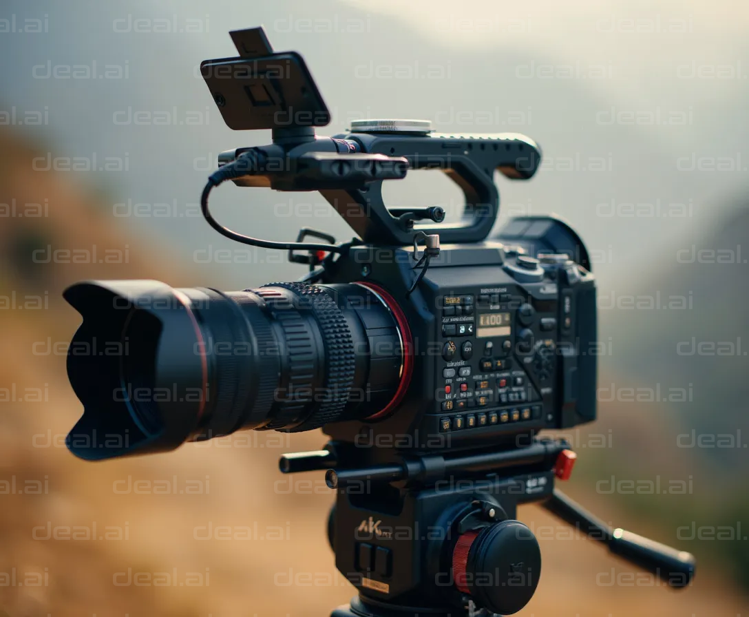 Professional Video Camera Outdoors