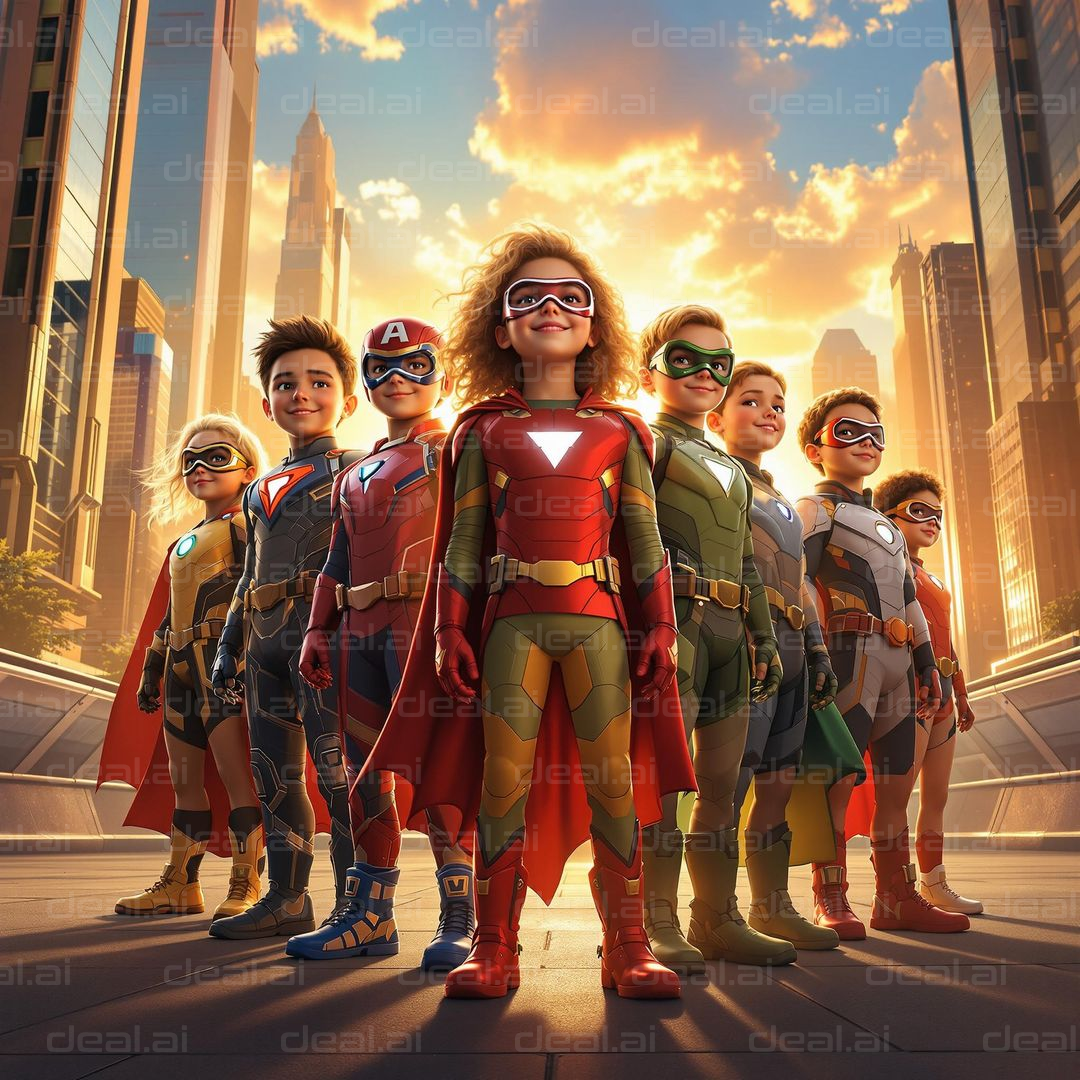 Mini Heroes at Sunrise