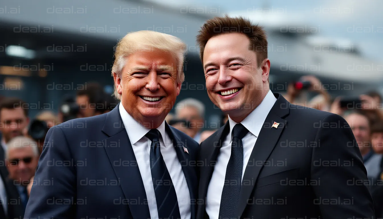 Two Men Smiling at Event