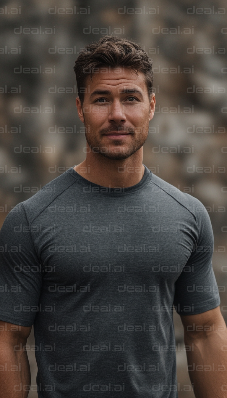 Man in Dark Shirt Standing Outdoors