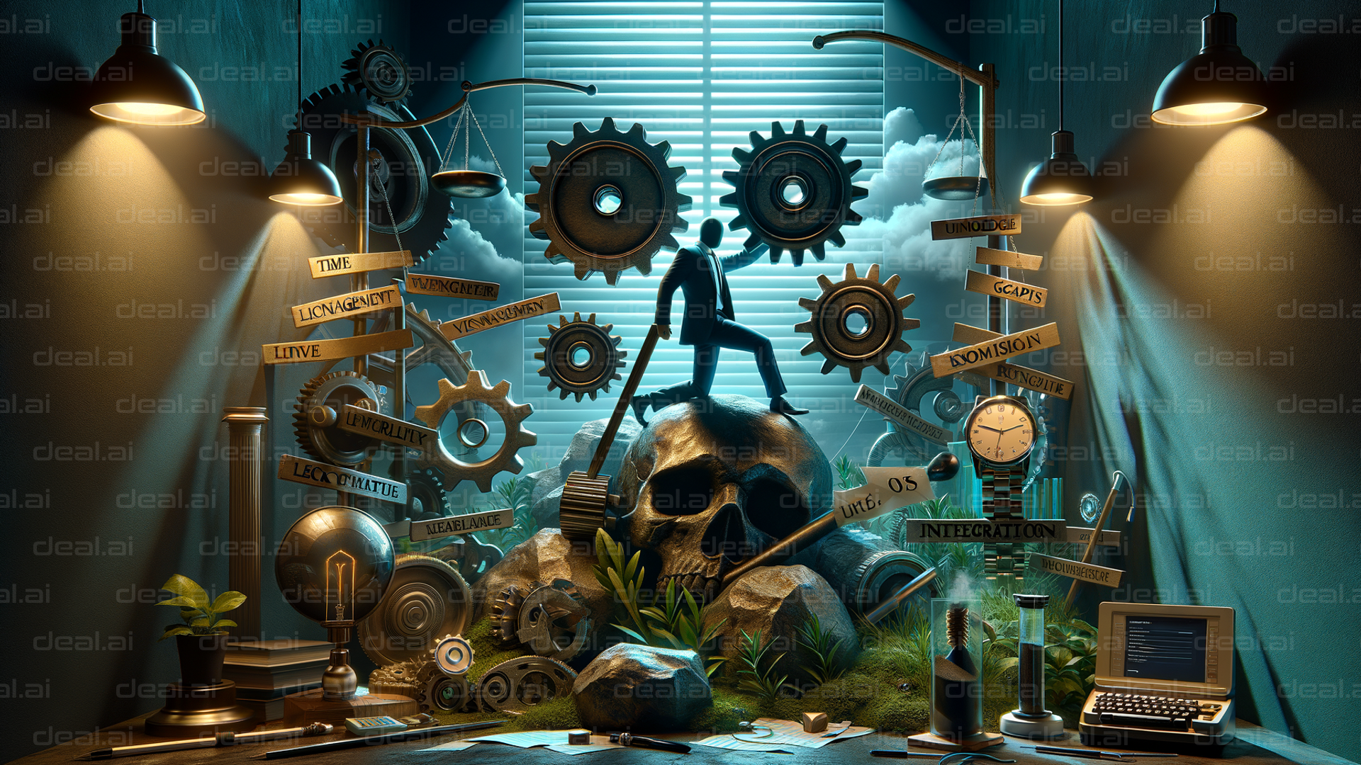 "Mechanical Mindscape Journey"