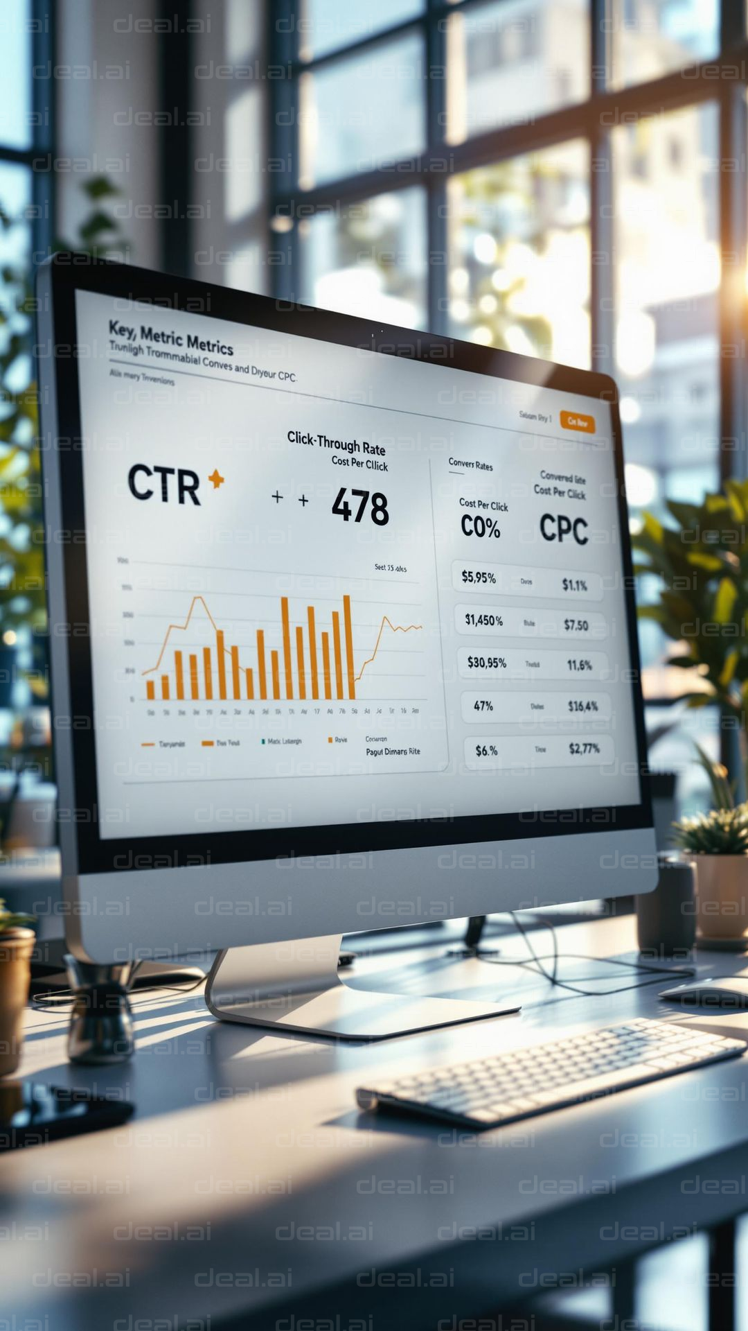 Digital Marketing Dashboard Display