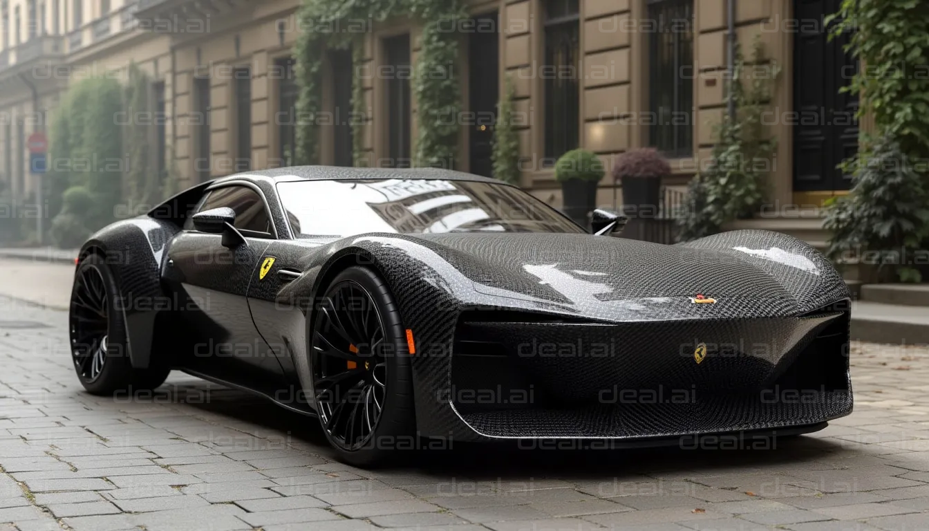 Sleek Carbon Fiber Supercar