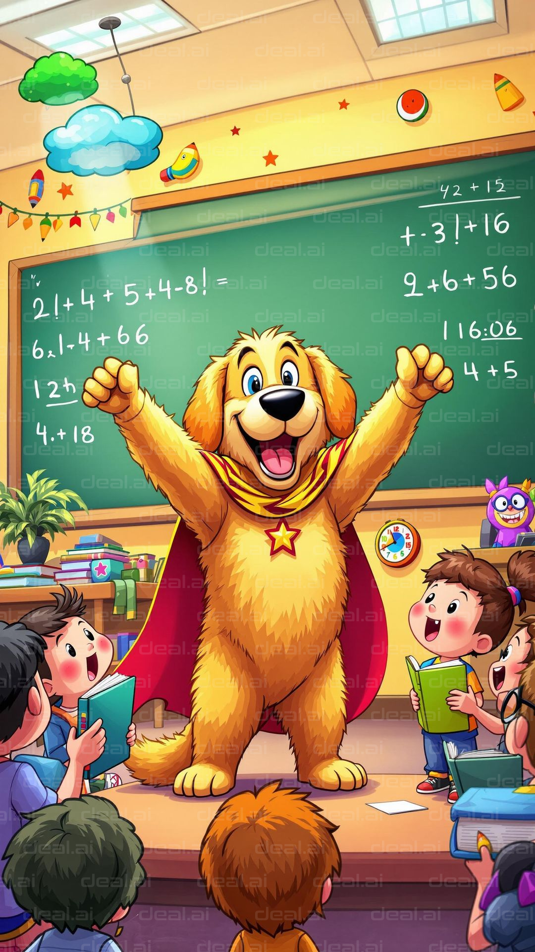Super Dog Teaches Math Class!
