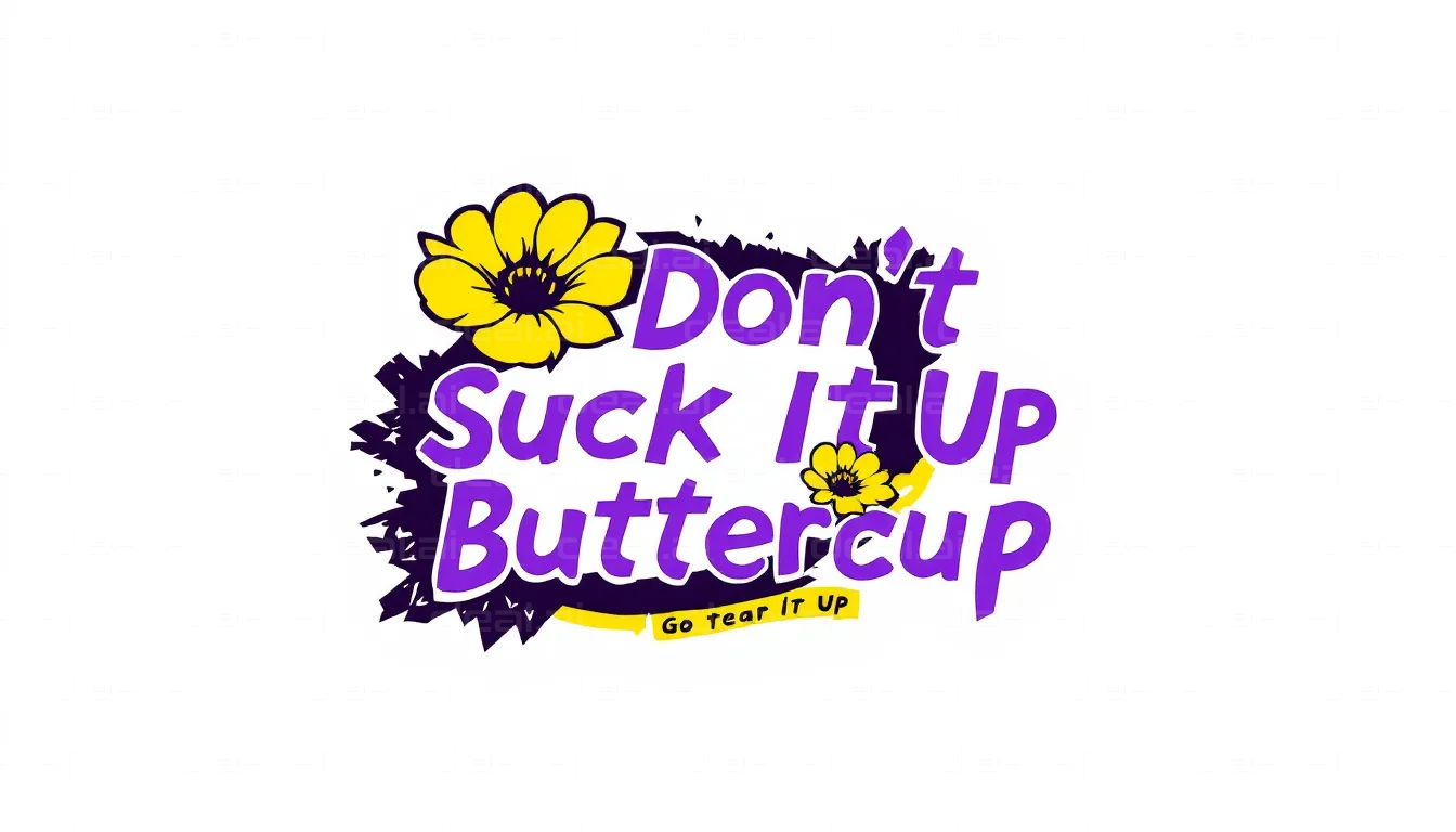 "Motivational Buttercup Design"