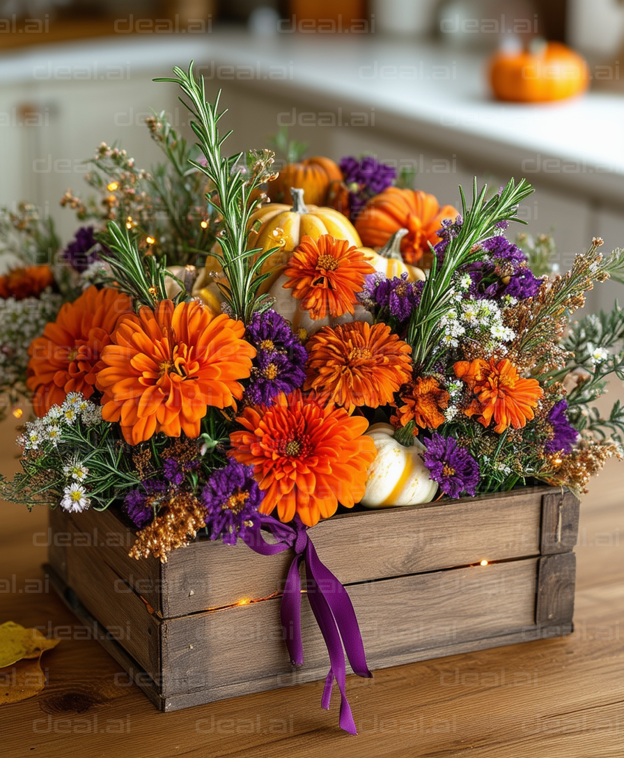 Autumn Harvest Floral Centerpiece