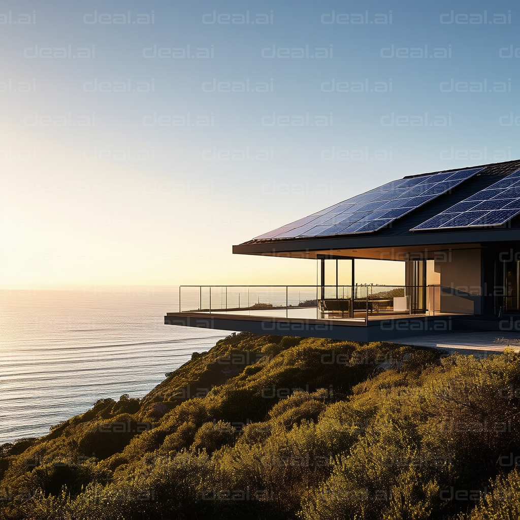 Modern Cliffside Solar-Powered Home