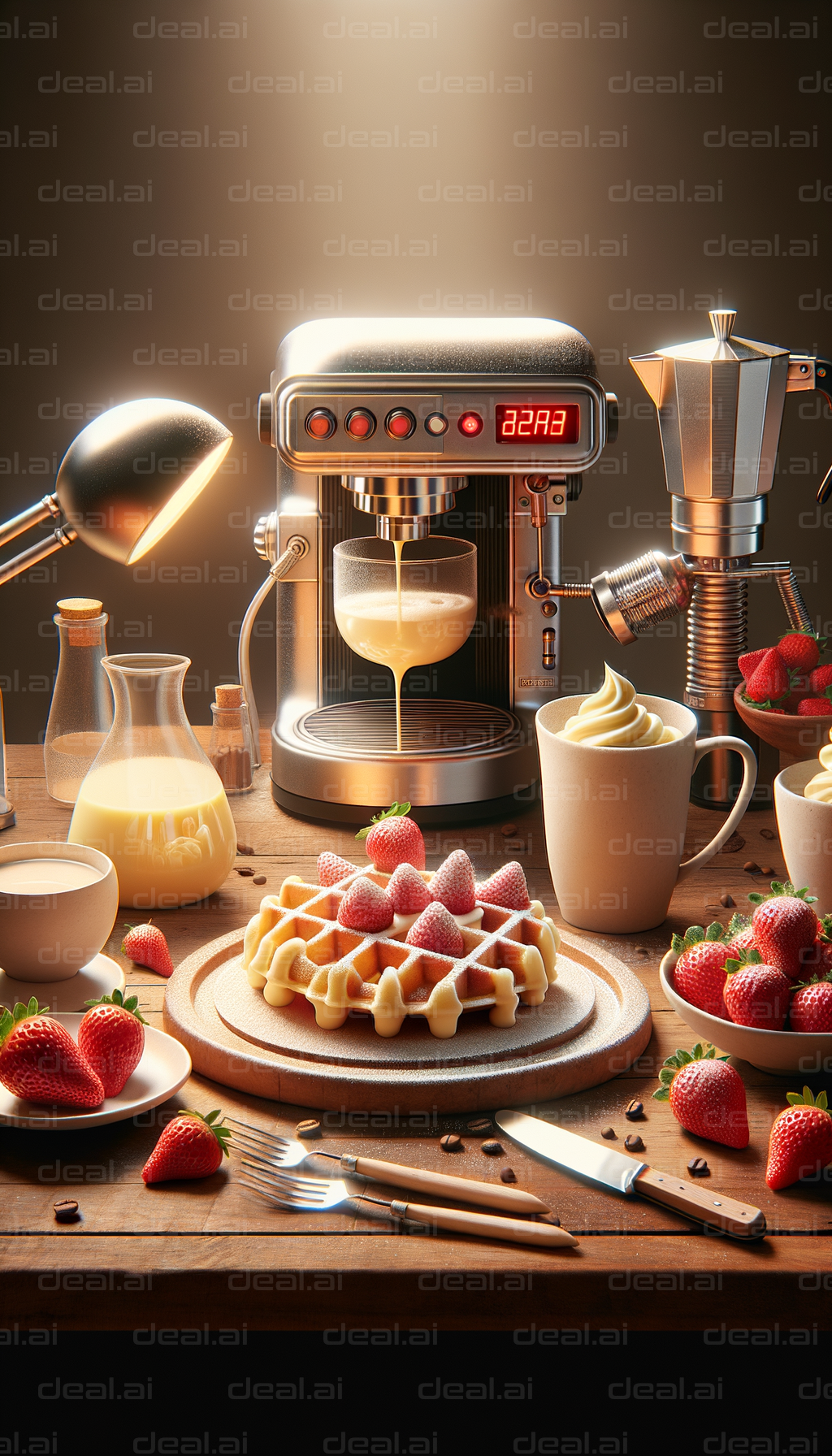 Morning Coffee and Waffles Bliss