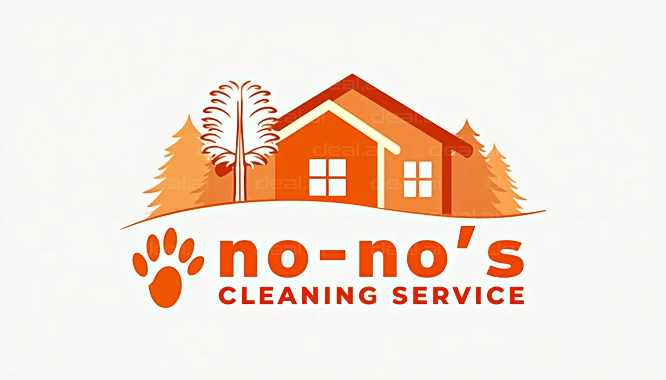 "No-No's Cleaning Service Logo"