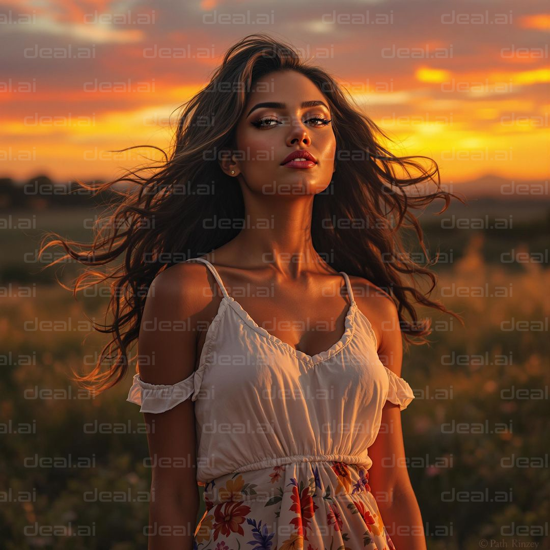 Sunset Elegance in the Field