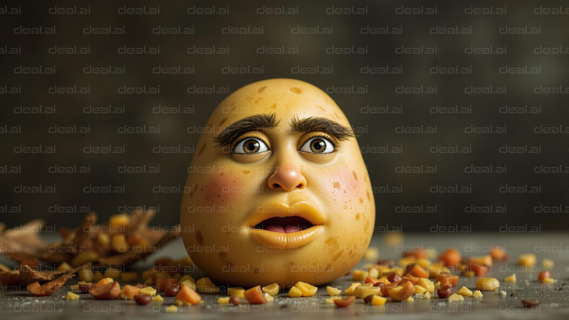 Surprised Potato Face