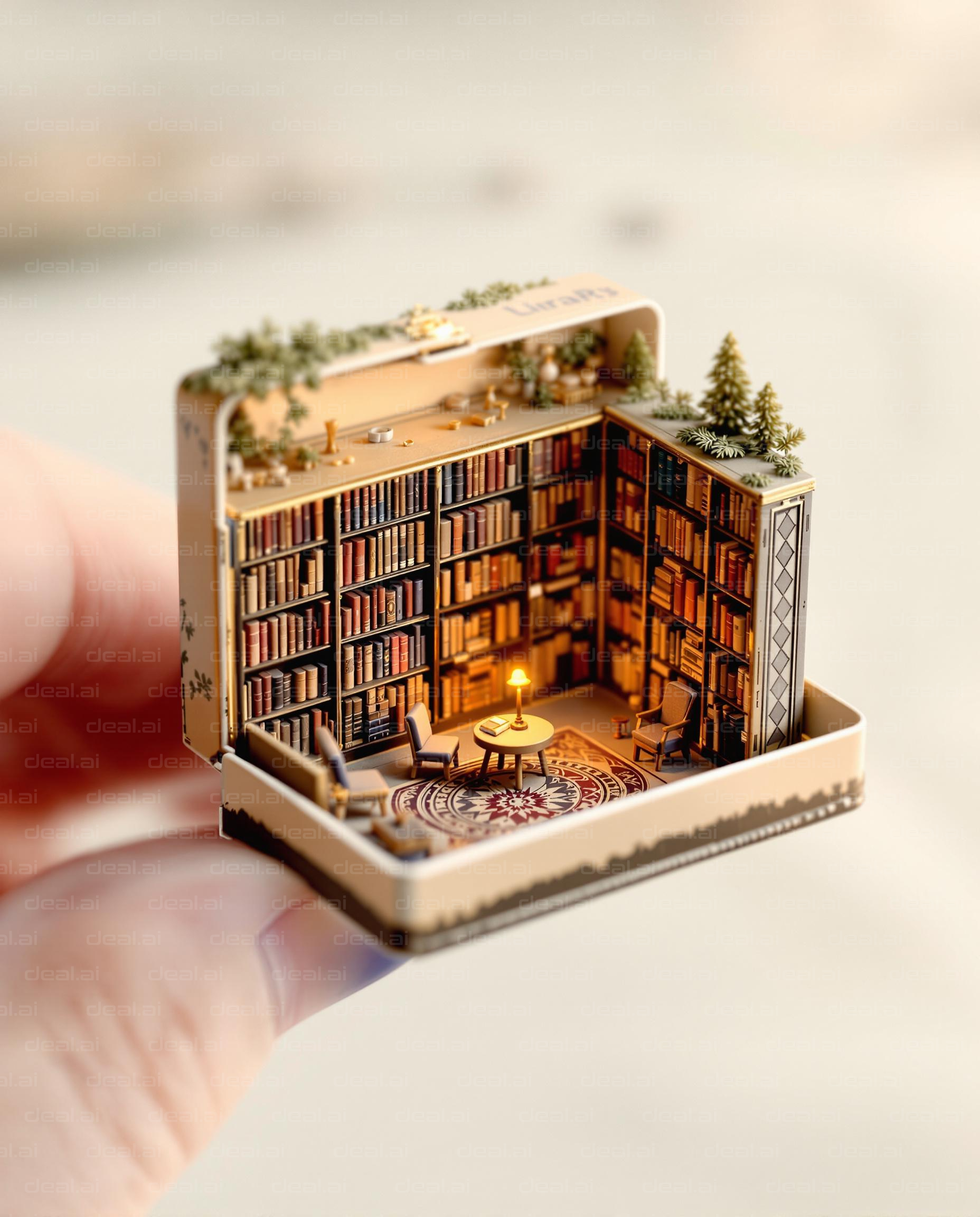 Miniature Library in a Box