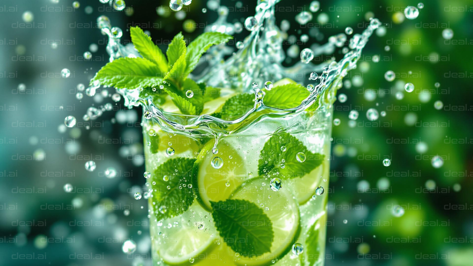 Refreshing Mint Lime Splash