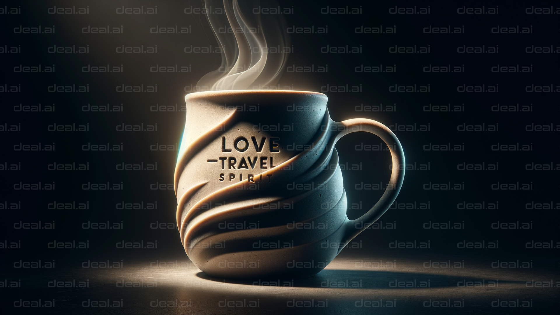 "Steaming Cup: Love Travel Spirit"