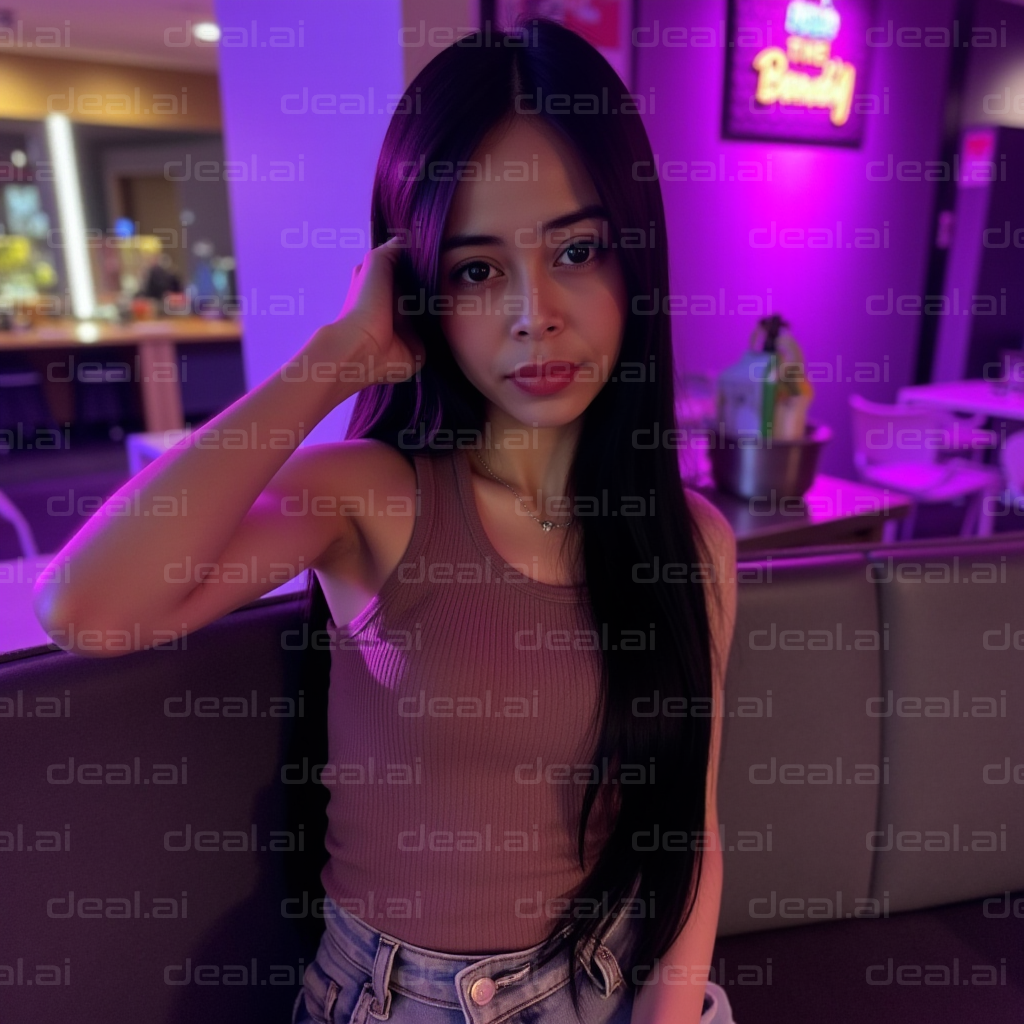 Evening Vibes in Purple Glow