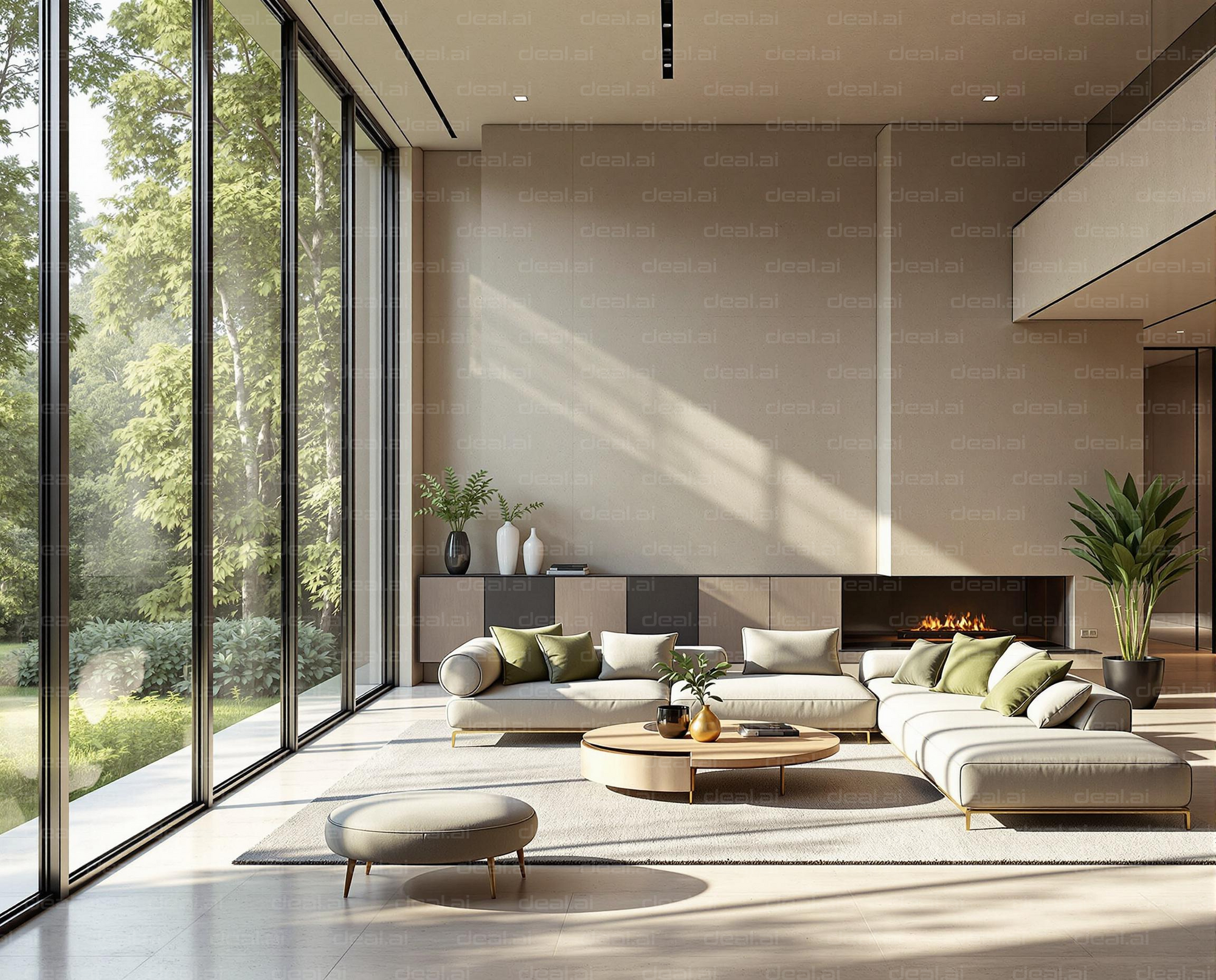 Modern Sunlit Living Room