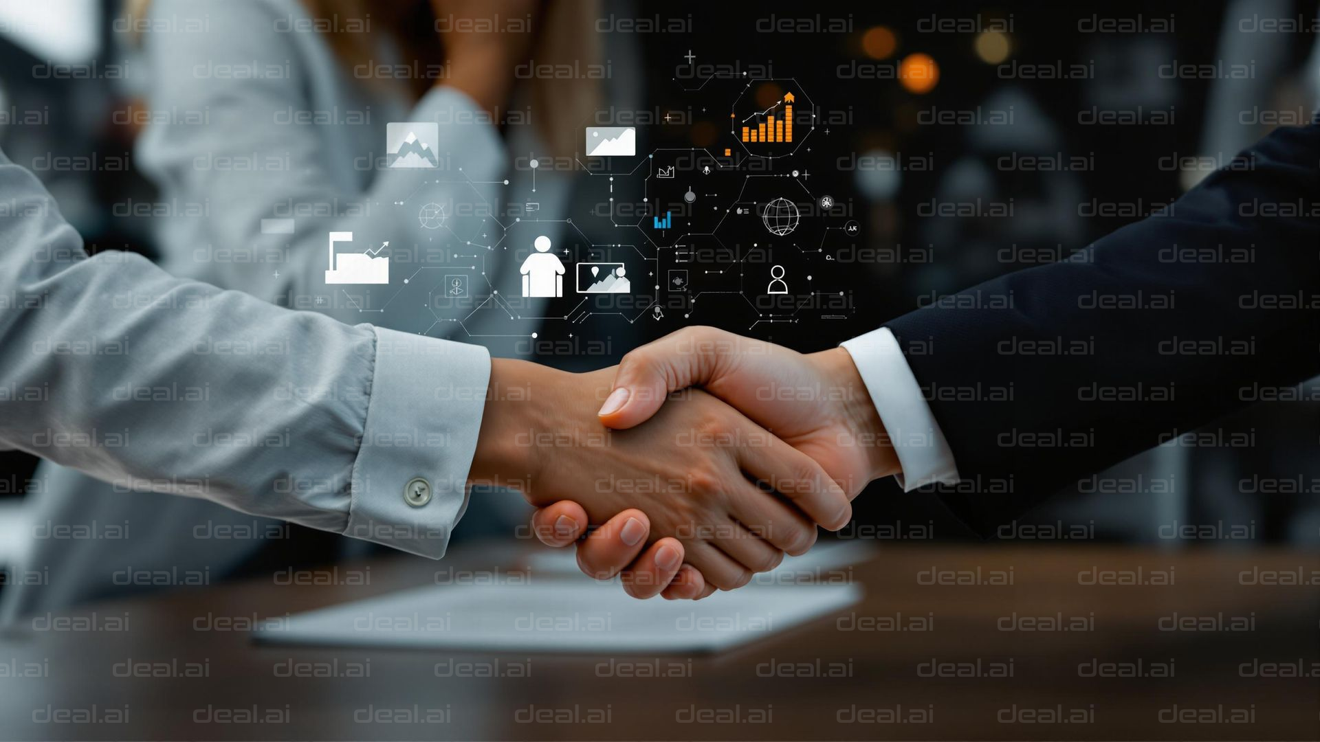 "Business Agreement Handshake"