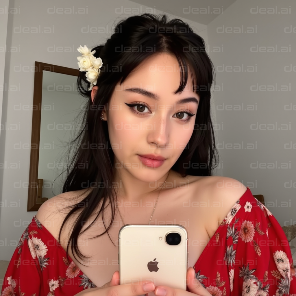 Floral Style Selfie Moment