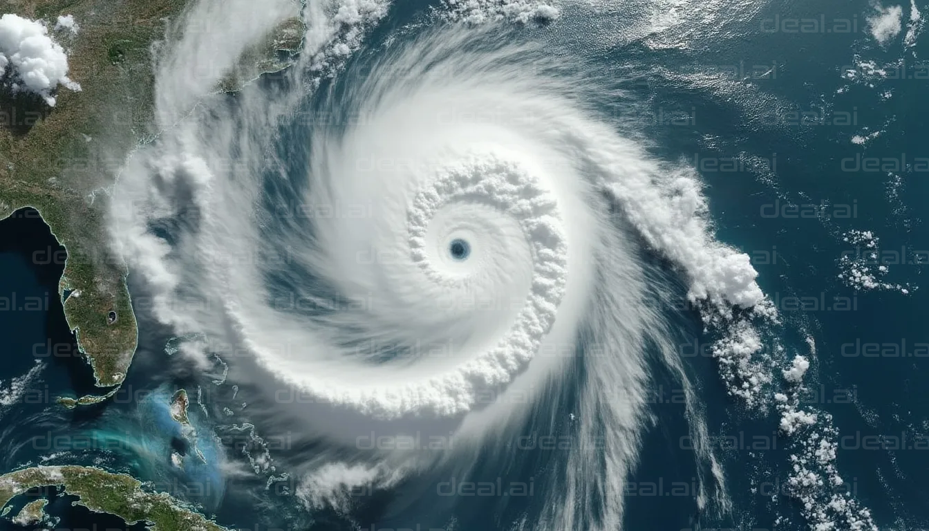 Satellite View of Powerful Hurricane