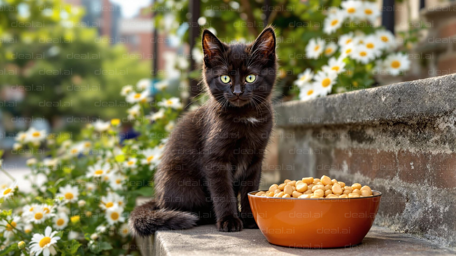 Kitten and Beans by Daisies