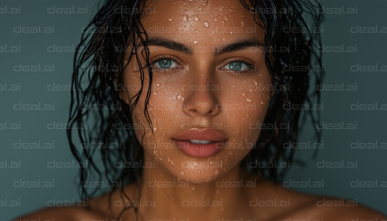 Wet Hair and Fresh Glow Portrait