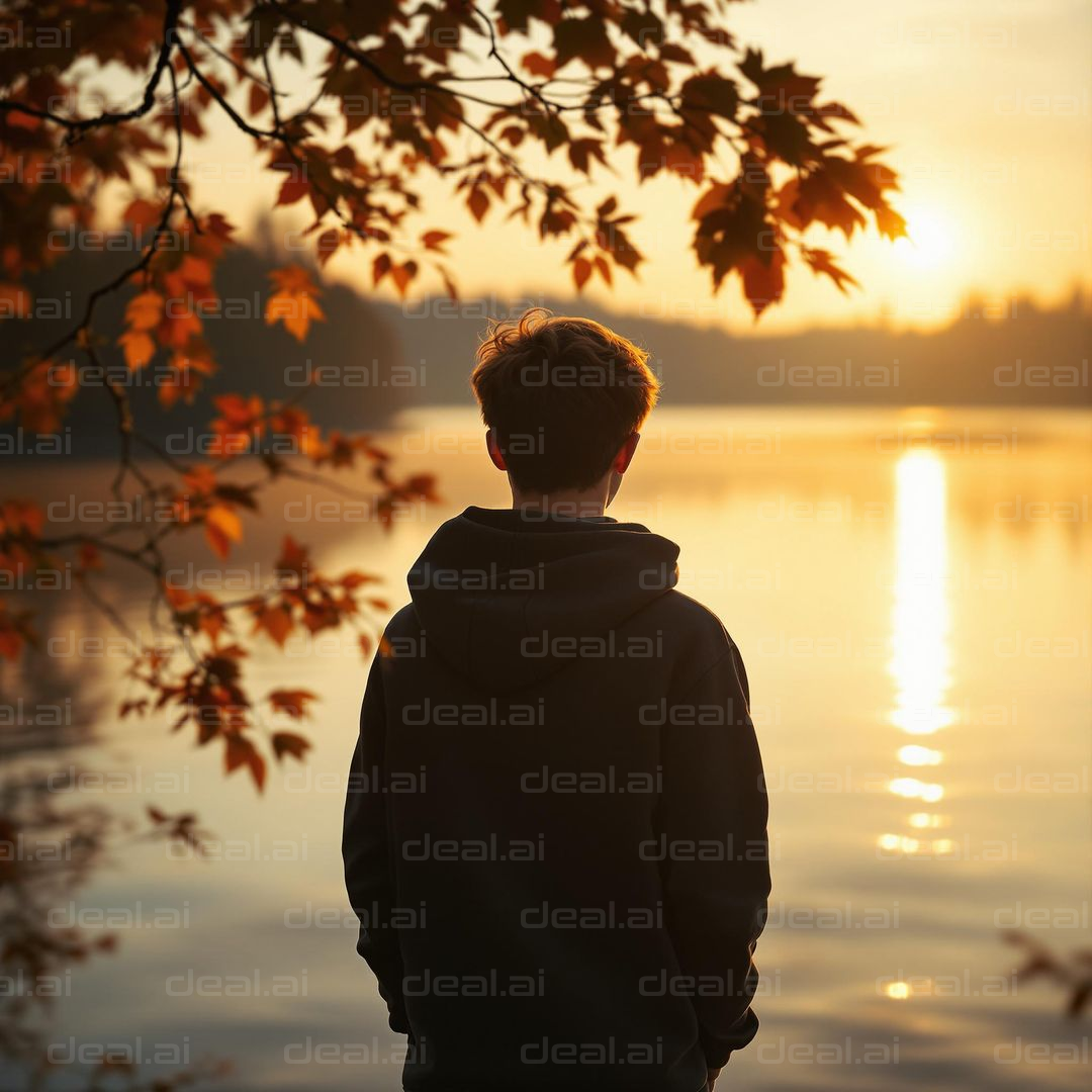 Autumn Reflection by the Lake