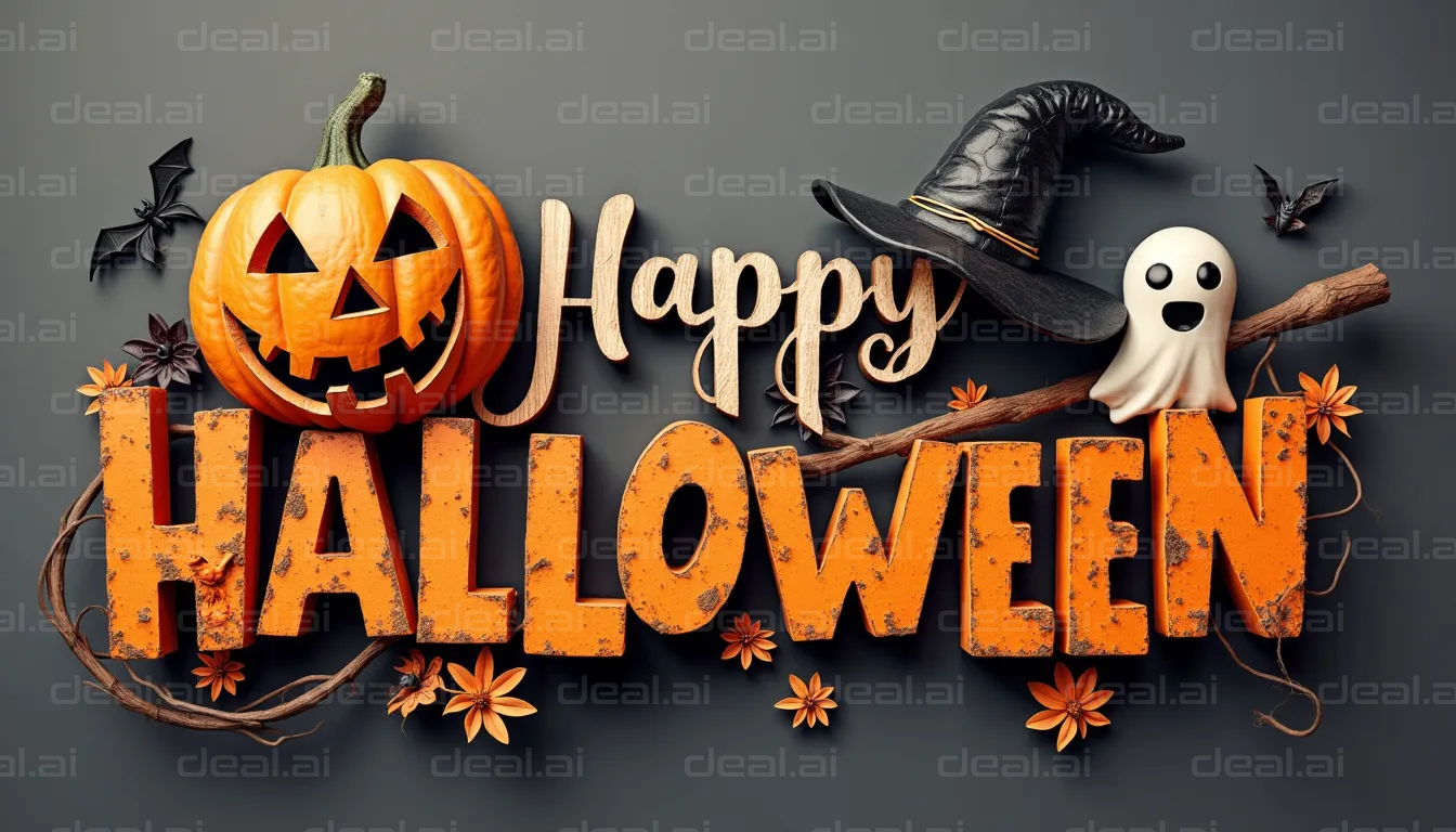 "Spooky Happy Halloween Design"