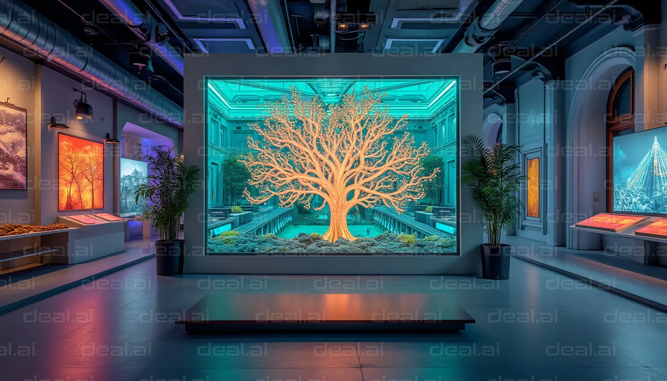 Illuminated Tree Exhibit