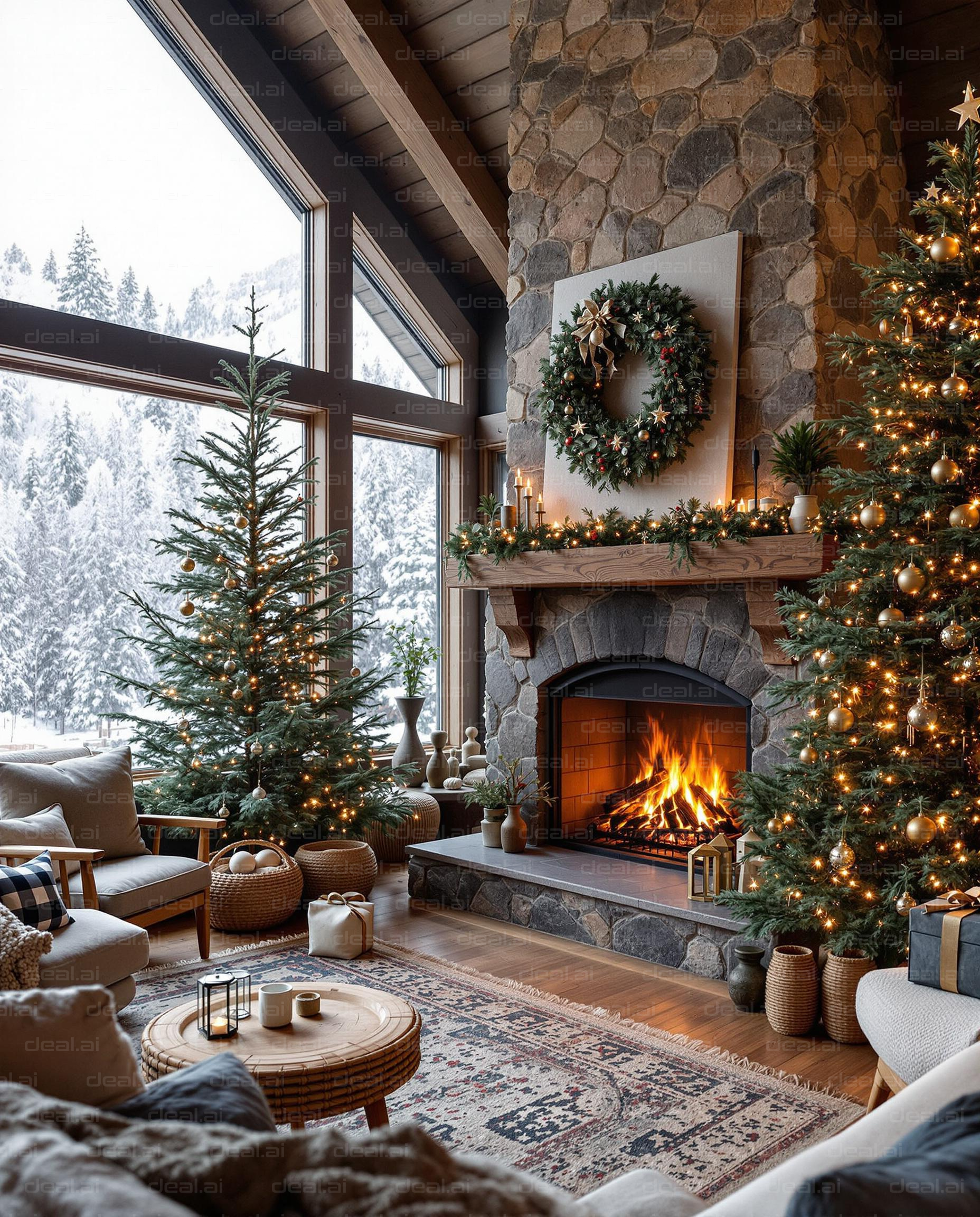 Cozy Winter Wonderland Living Room