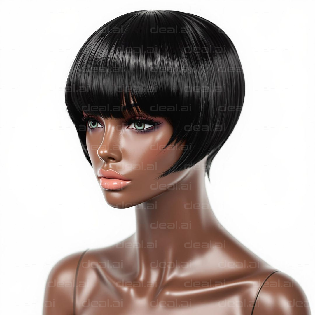 Sleek Short Hairstyle Portrait